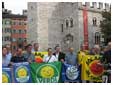 i candidati in piazza Duomo a Trento